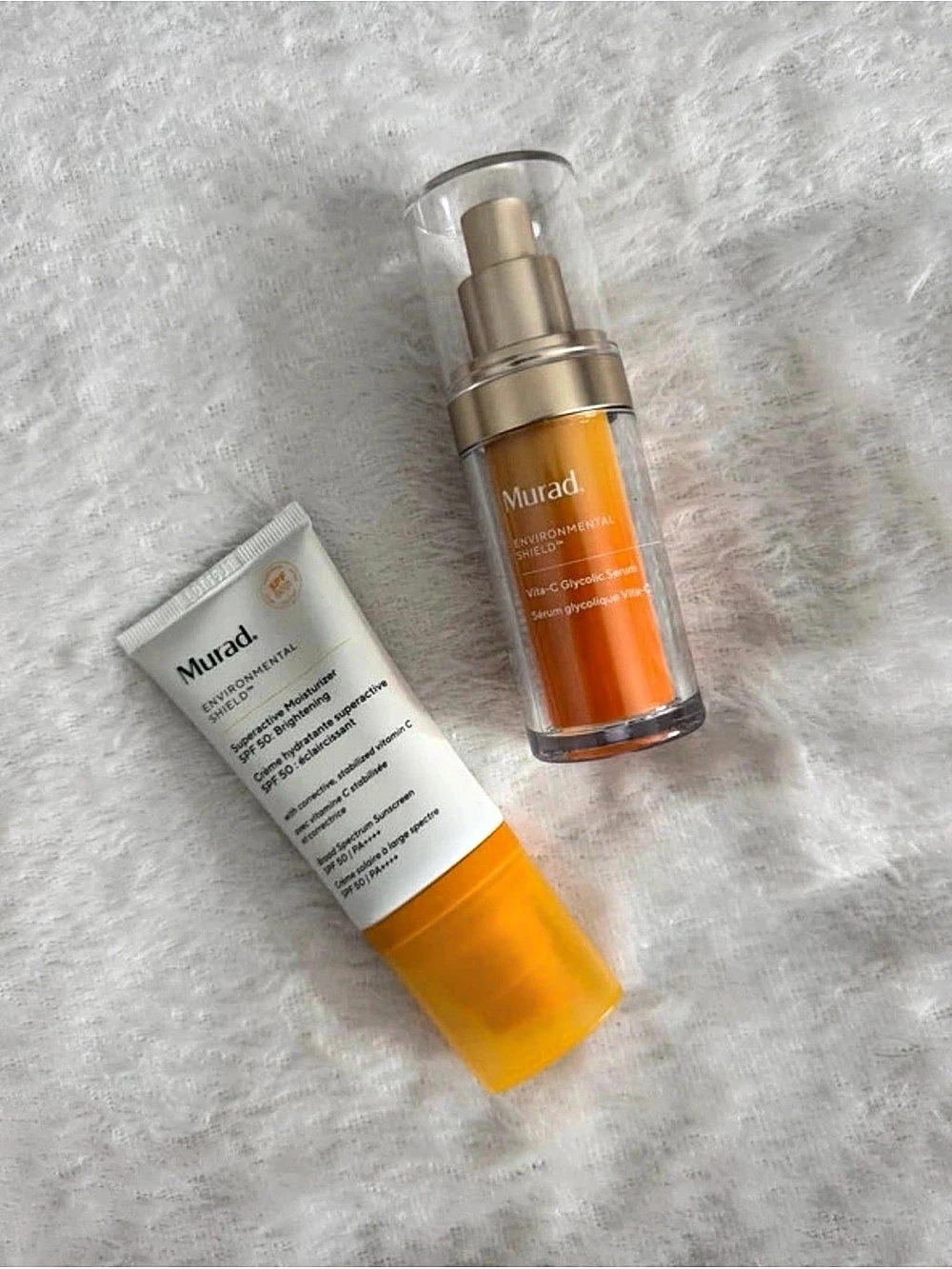 Murad Vita-C Glycolic Serum Skincare Set Orange NWT